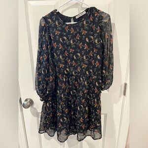 Abercrombie & Fitch Chiffon Mini Dress with Built in Slip Size Large